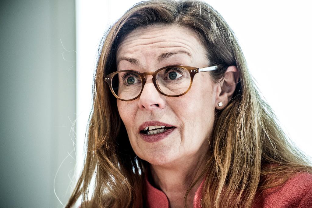 Birgitte Bonnesen har sedan företrädaren Michael Wolf fick sparken varit tillförordnad vd Swedbank. Det har spekulerats i medierna om att hon kommer lanseras som en permanent vd inom kort. (Foto: Lars Pehrson /SvD/TT-arkivbild)