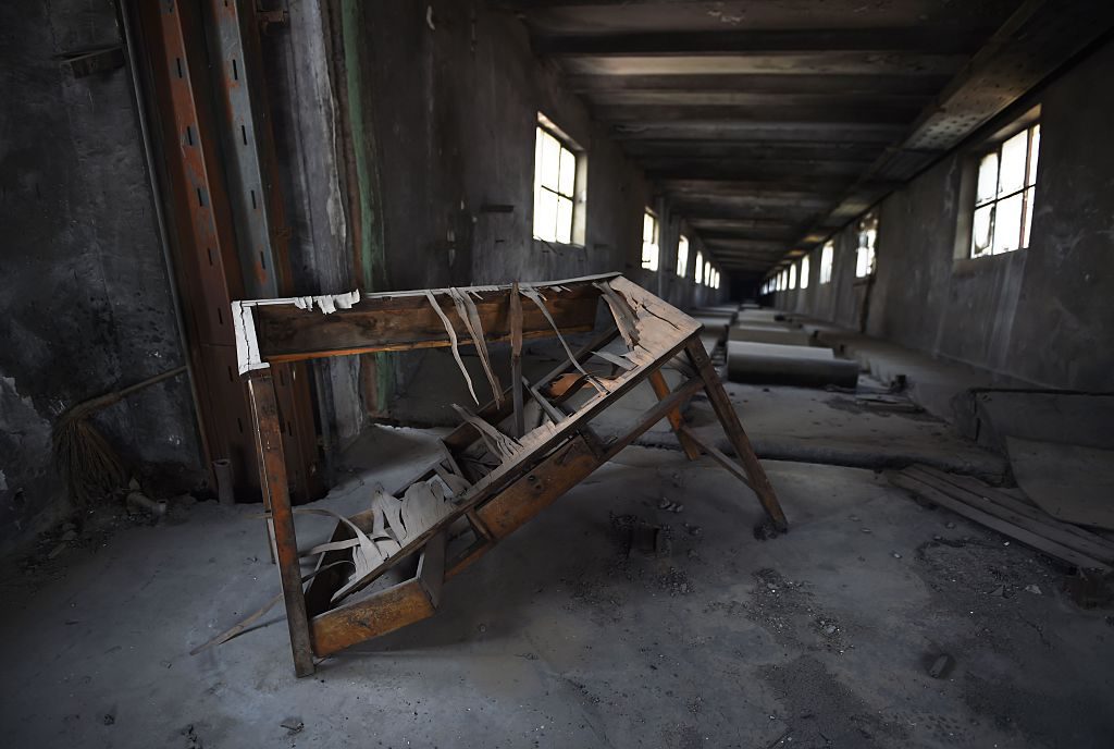 Interiör från en övergiven kemisik rabrik utanför Peking. (Foto: Greg Baker/AFP/Getty Images)