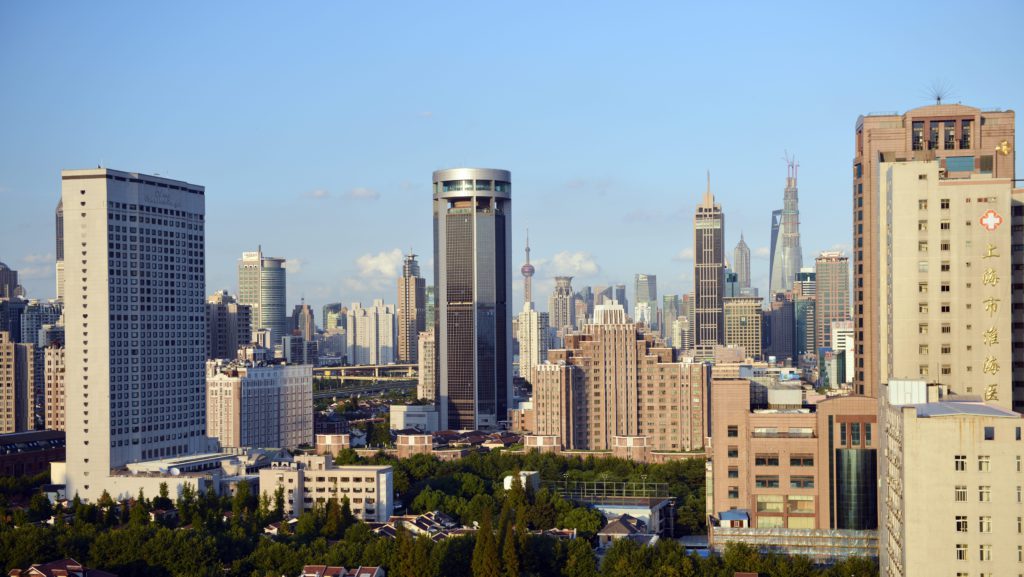 Bild av centrala Shanghai. (Foto: Peter Parks/AFP/Getty Images)