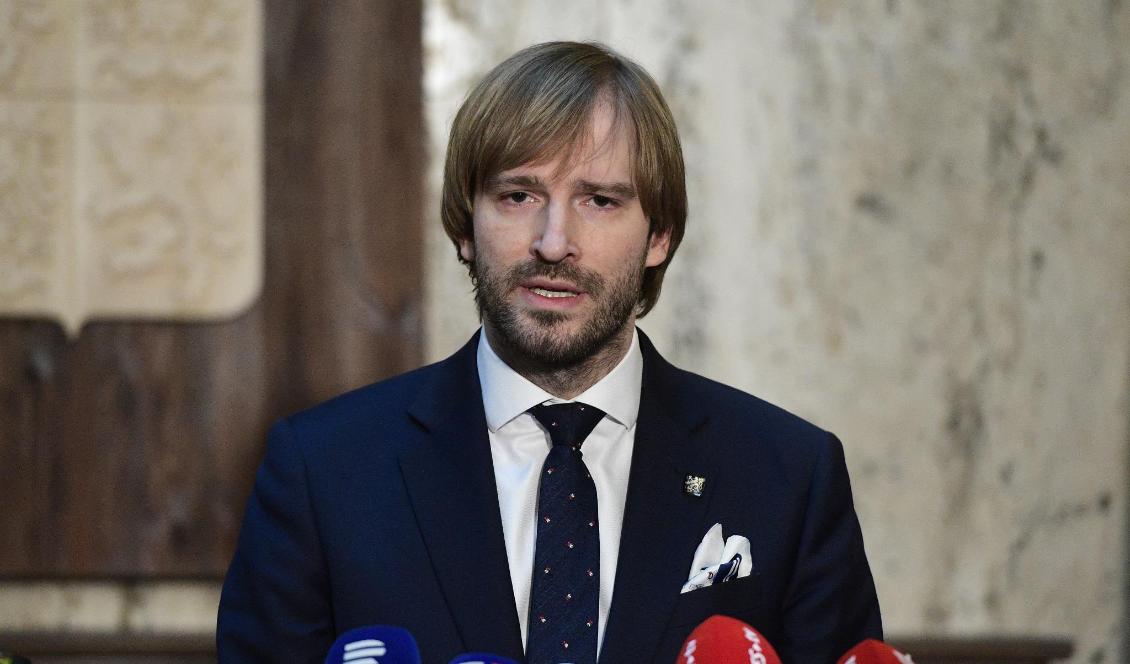 Adam Vojtech är Tjeckiens hälsominister. Foto: Roman Vondrous/CTK/AP/TT-arkivbild