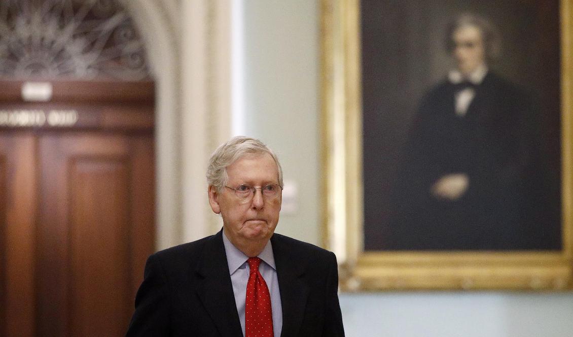 
Senaten majoritetsledare republikanen Mitch McConnell. Foto: Patrick Semansky-arkivbild                                                