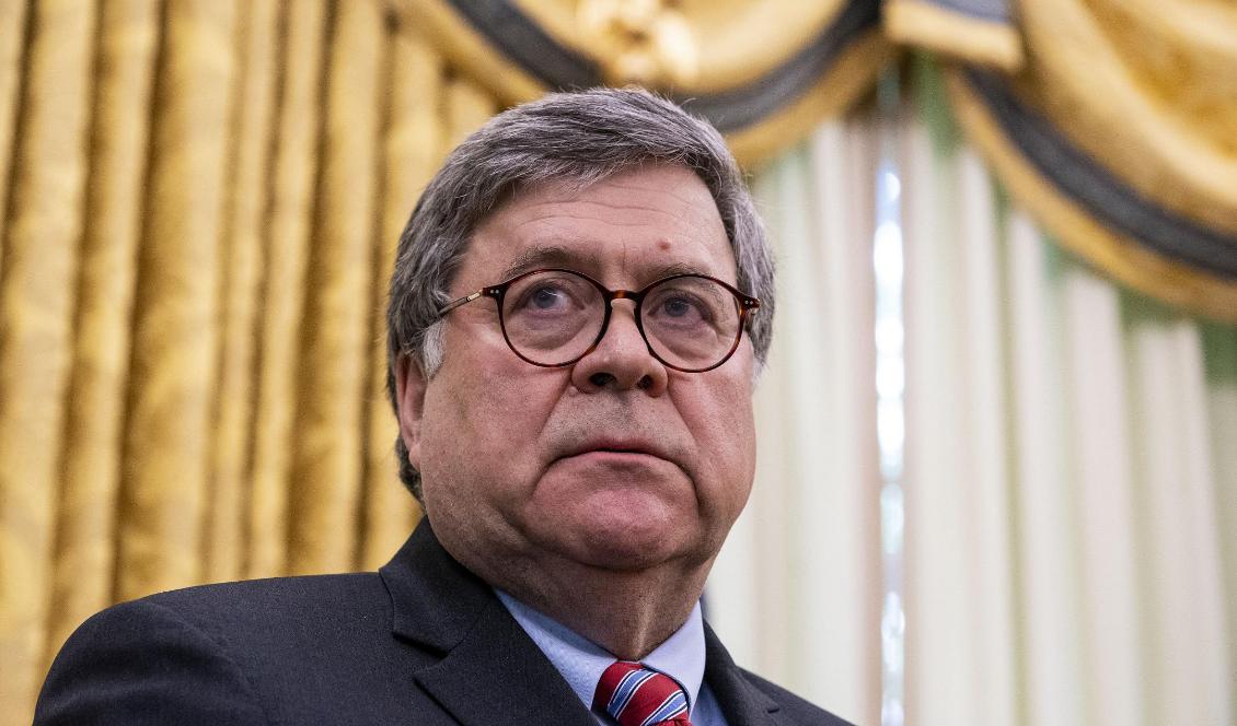 







USA:s justitieminister William Barr i Vita huset i Washington D.C. den 28 maj. Foto: Dough Mills-Pool/Getty Images                                                                                                                                                                                                                                                                                                                                                                