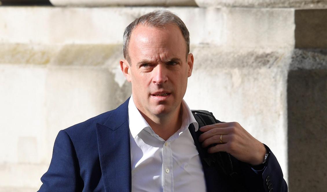 


Utrikesminister Dominic Raab anser att Storbritannien inte ska ingå handelsavtal med länder som bryter mot de mänskliga rättigheterna. Foto: Toby Melville - WPA Pool/Getty Images                                                                                                                                    