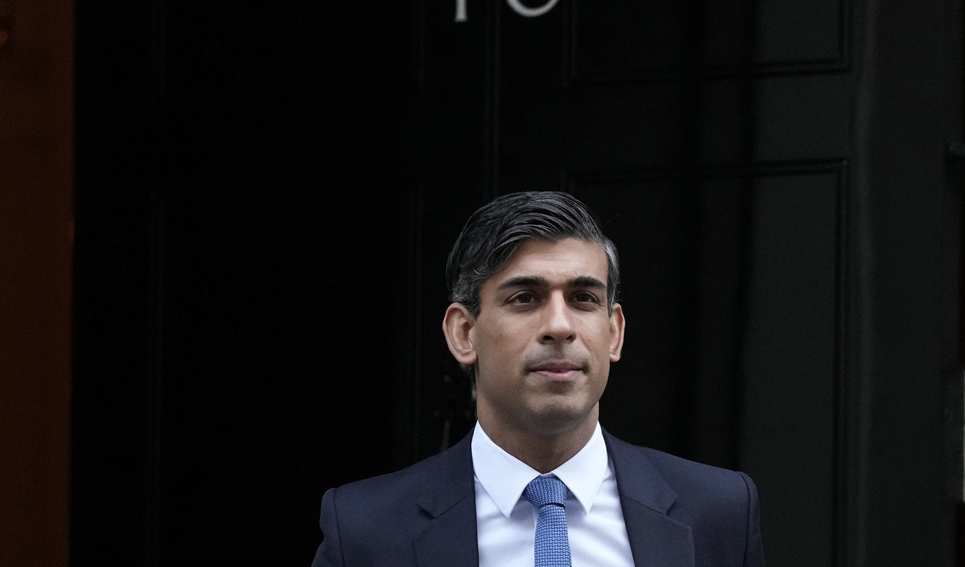 Storbritanniens premiärminister Rishi Sunak. Arkivbild. Foto: Frank Augstein/AP/TT