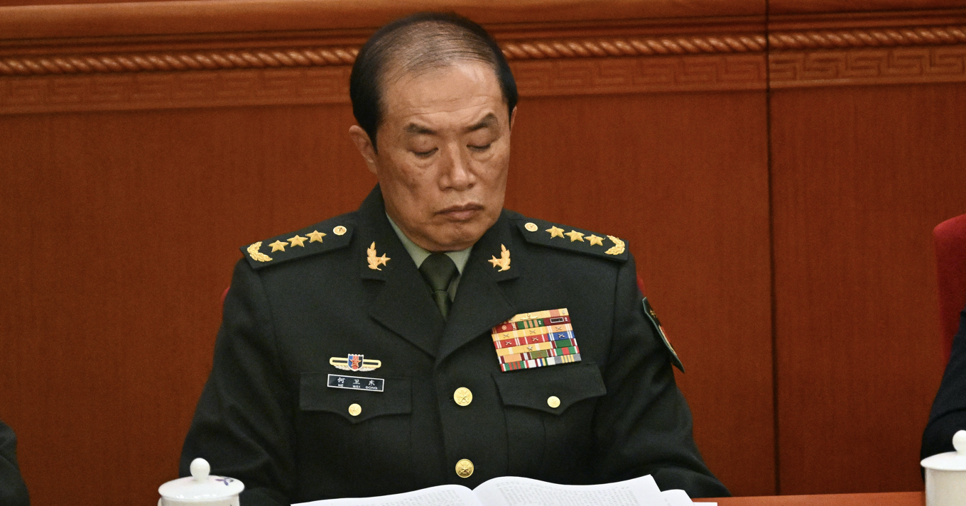 He Weidong är den högst uppsatte av nio toppmilitärer som KKP nu meddelat att man rensat ut. Foto: PEDRO PARDO/AFP via Getty Images