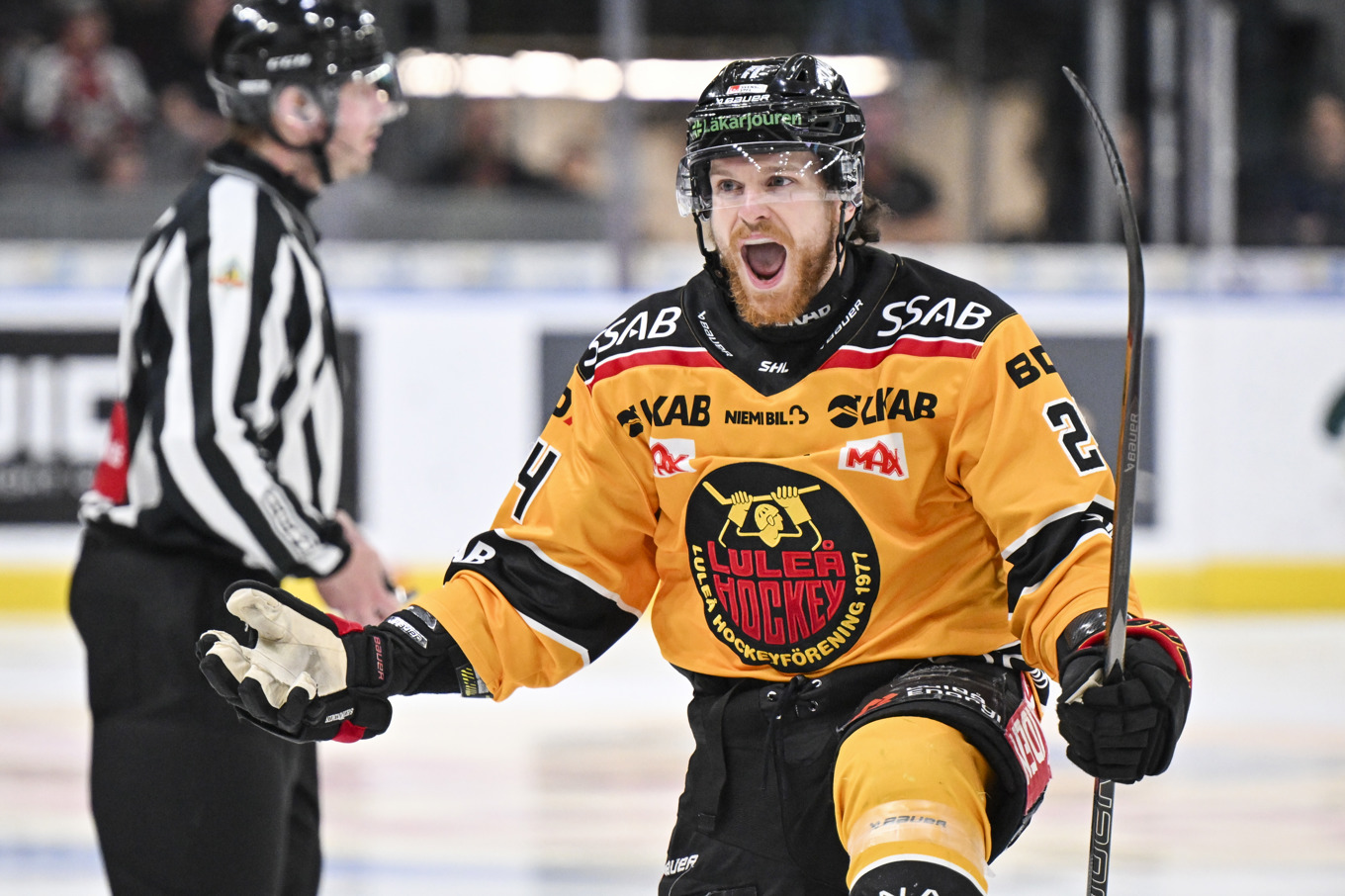 Luleå är klart för SM-final mot Brynäs, efter mål av bland annat Brendan Shinnimin i tisdagens match mot Frölunda. Foto: Björn Larsson Rosvall/TT
