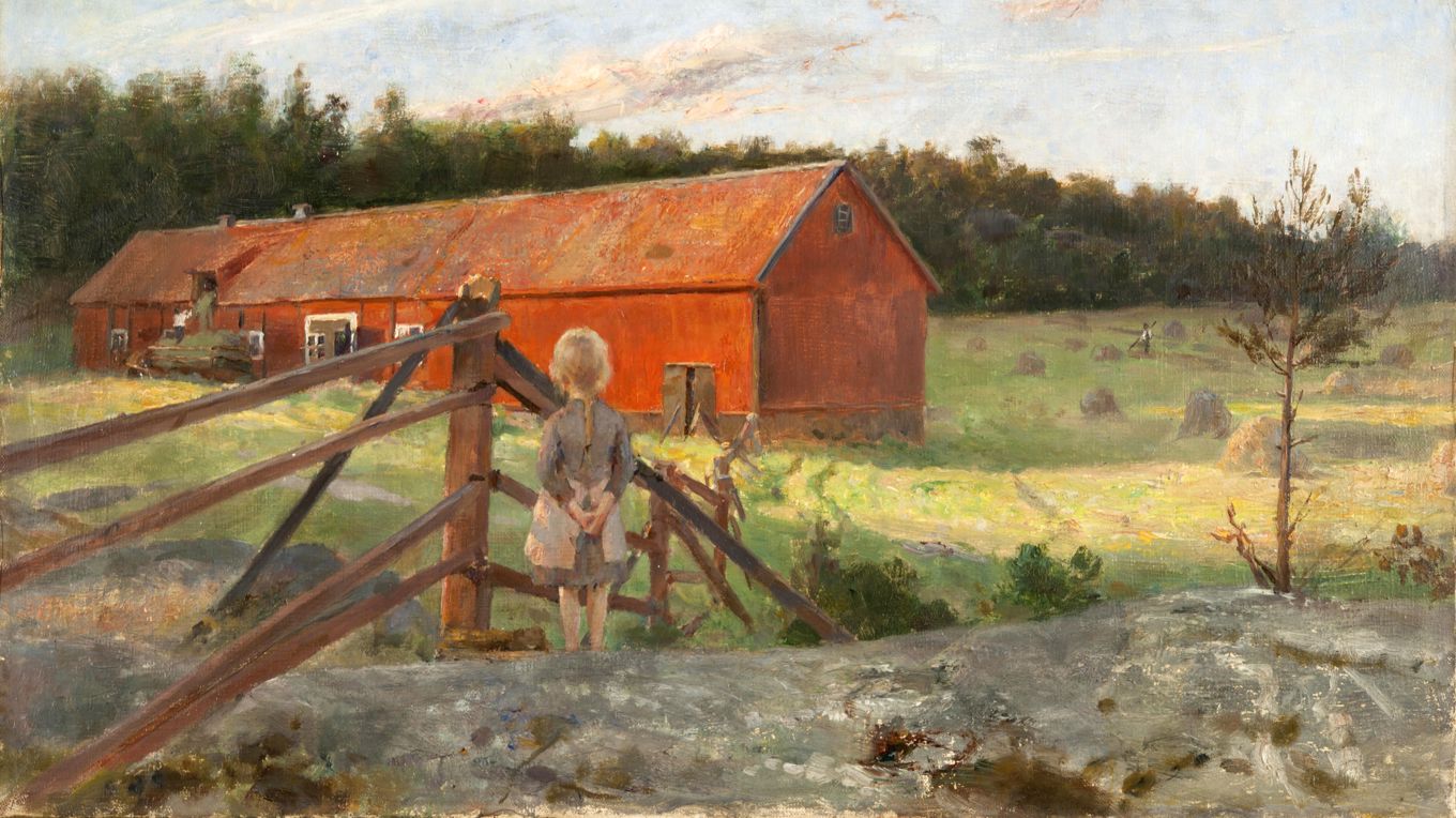 Ladugården (1887). Olja på duk. Foto: Hossein Sehatlou/Göteborgs konstmuseum