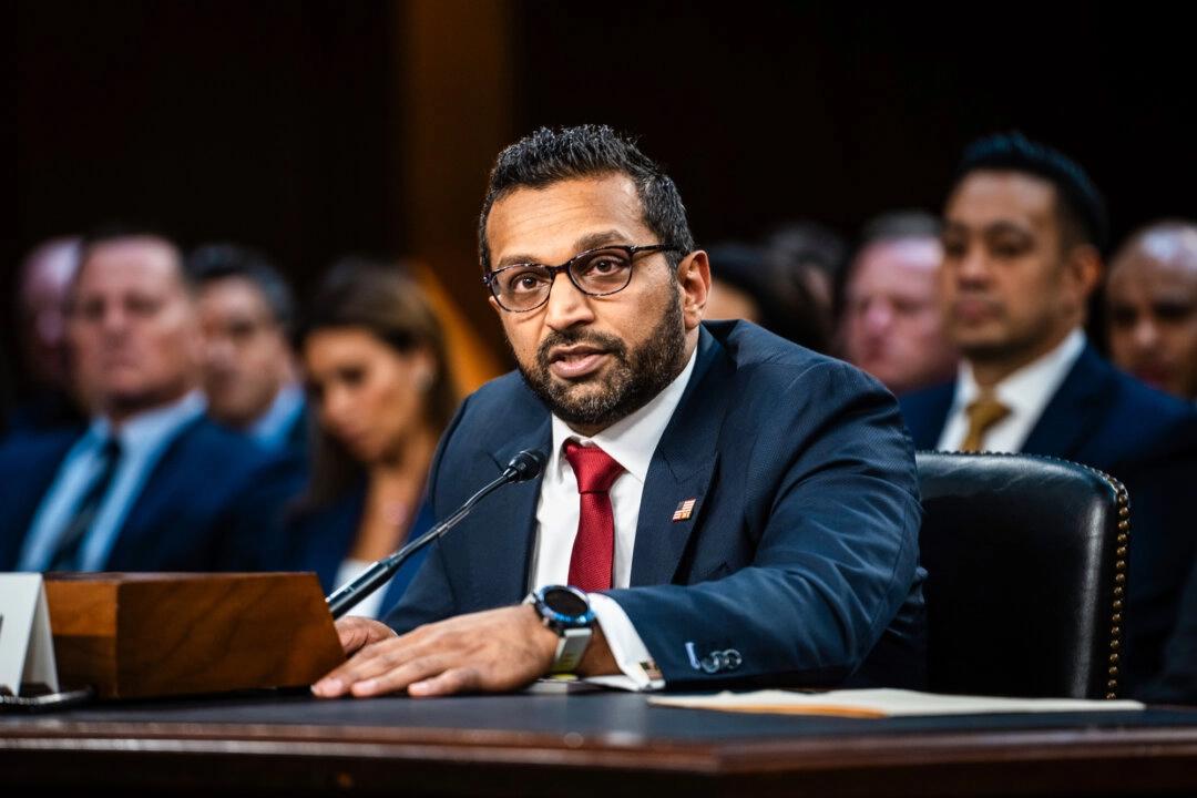 FBI-chefen Kash Patel under en senatsutfrågning. Foto: Madalina Vasiliu