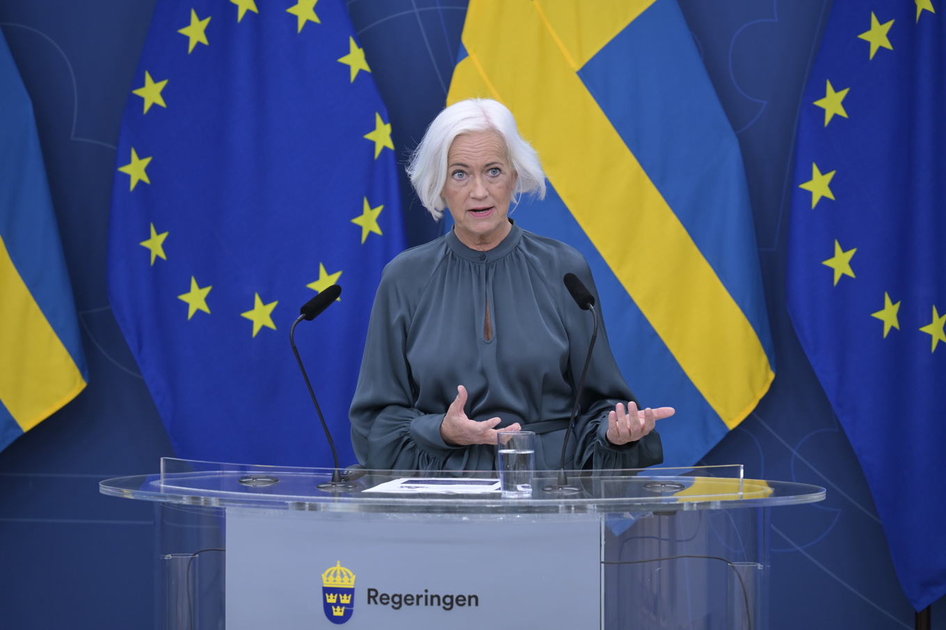 Acko Ankarberg Johansson (KD), sjukvårdsminister. Foto: Roger Sahlström.