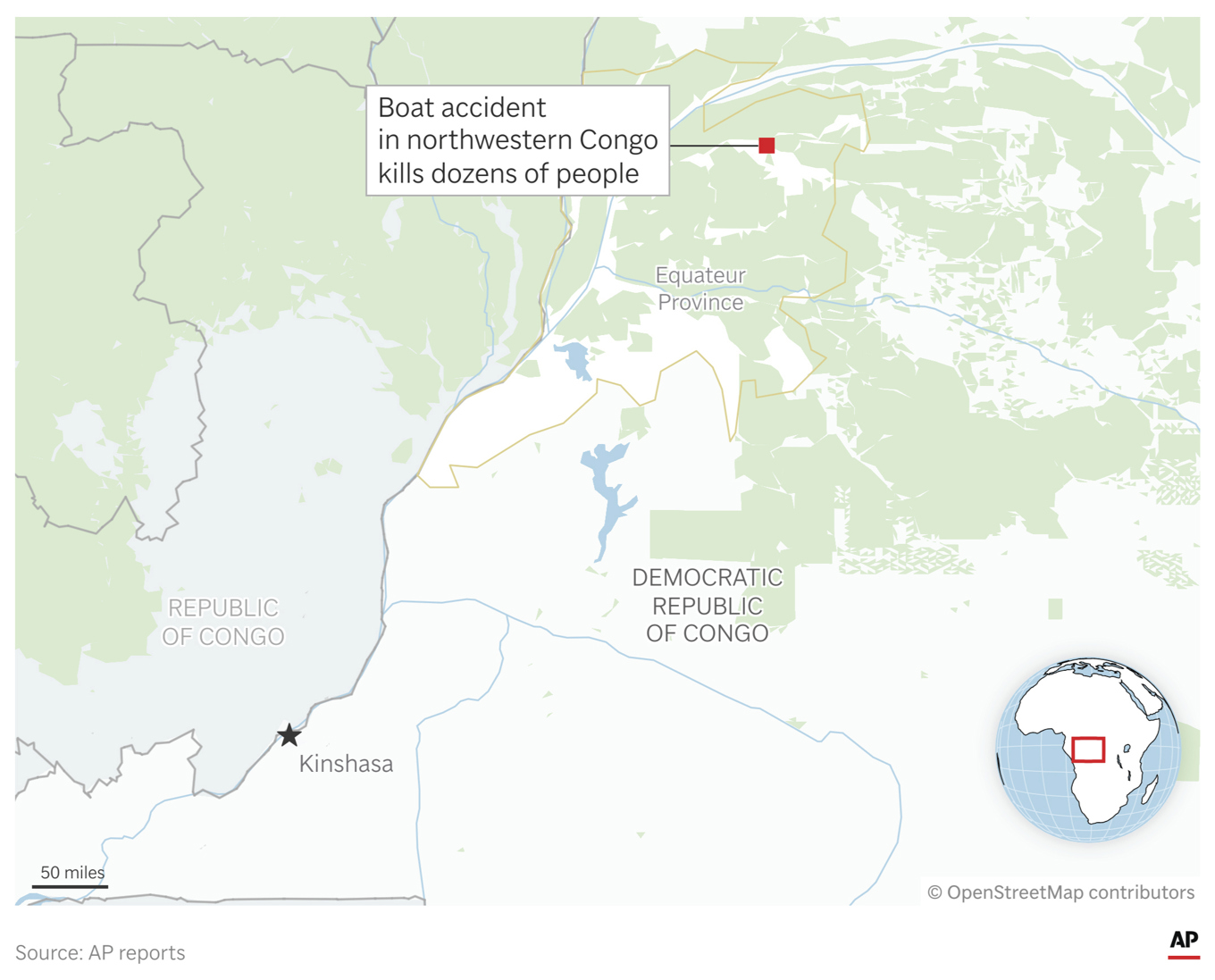 Båtolyckor blir allt vanligare i Kongo-Kinshasa. Foto: Kevin S. Vineys/AP/TT