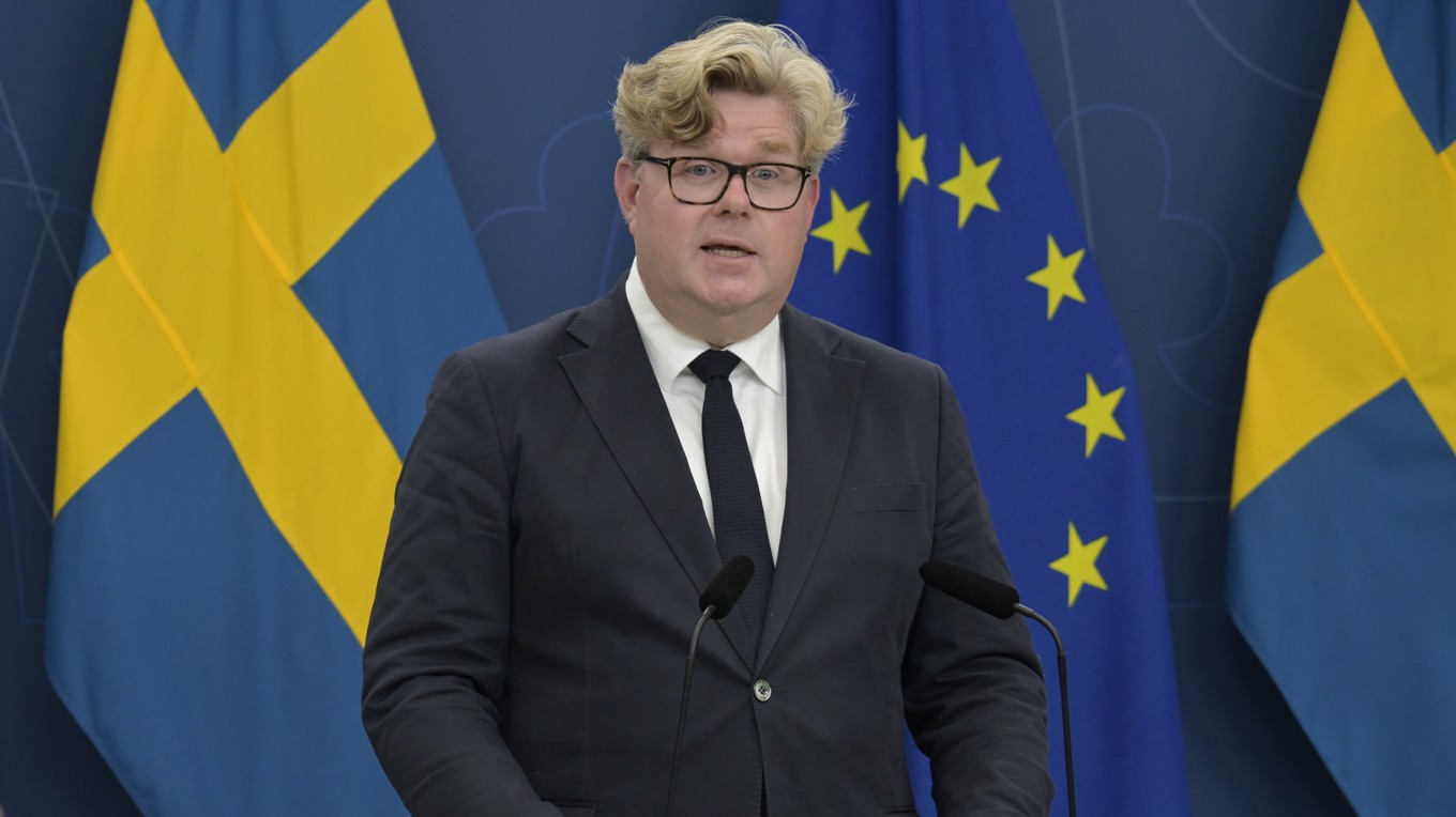 Justitieminister Gunnar Strömmer (M). Foto: Roger Sahlström