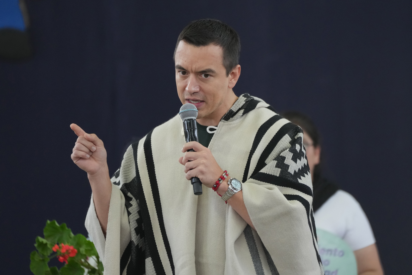 Ecuadors president Rafael Noboa. Foto: Dolores Ochoa/AP/TT