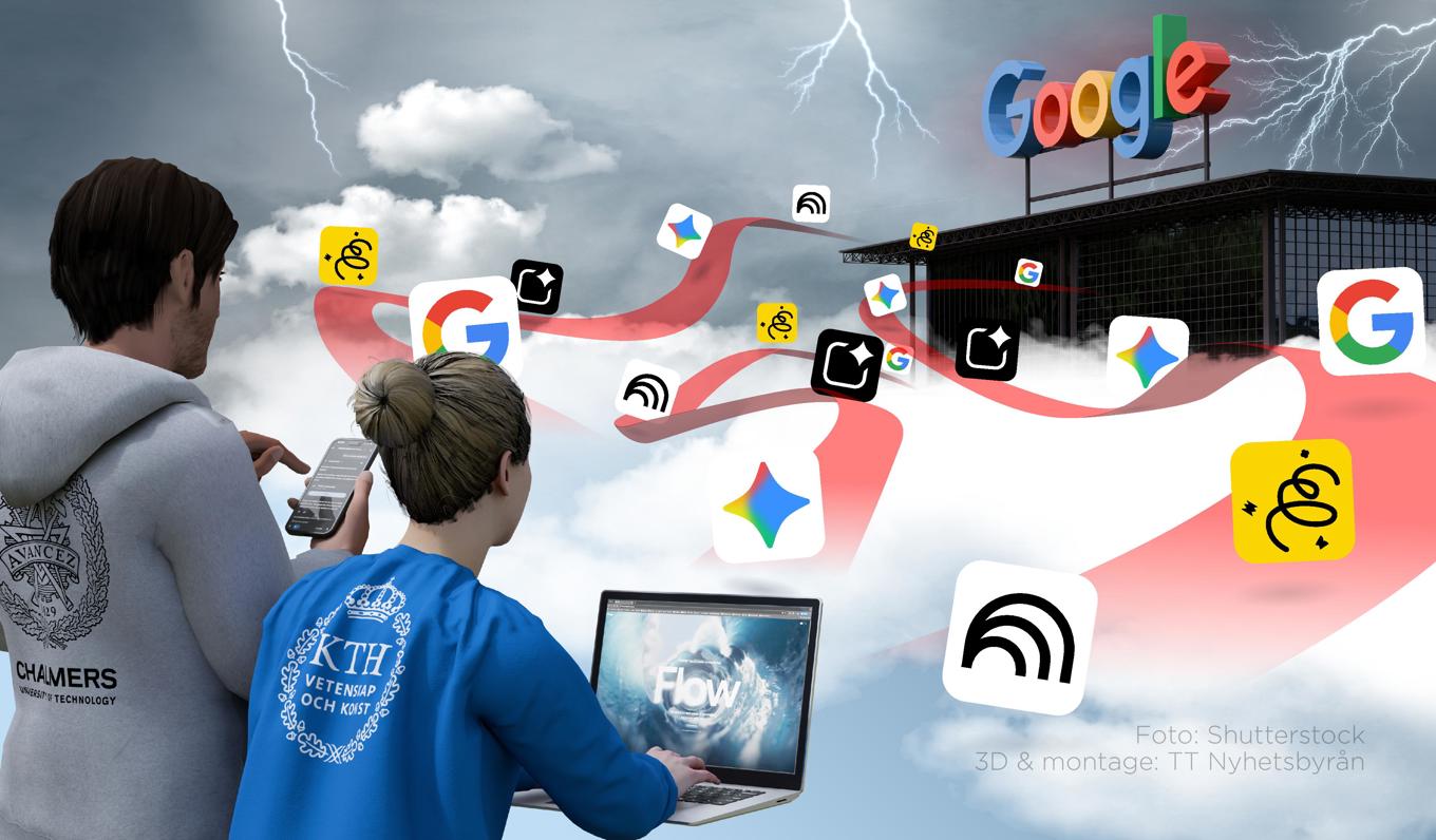 Googles satsning med gratis tillgång till AI-verktyg för studenter i ett flertal länder uppfattas av en svensk forskare som "lobbyism" och "kolonisering". Foto: Anders Humlebo/TT