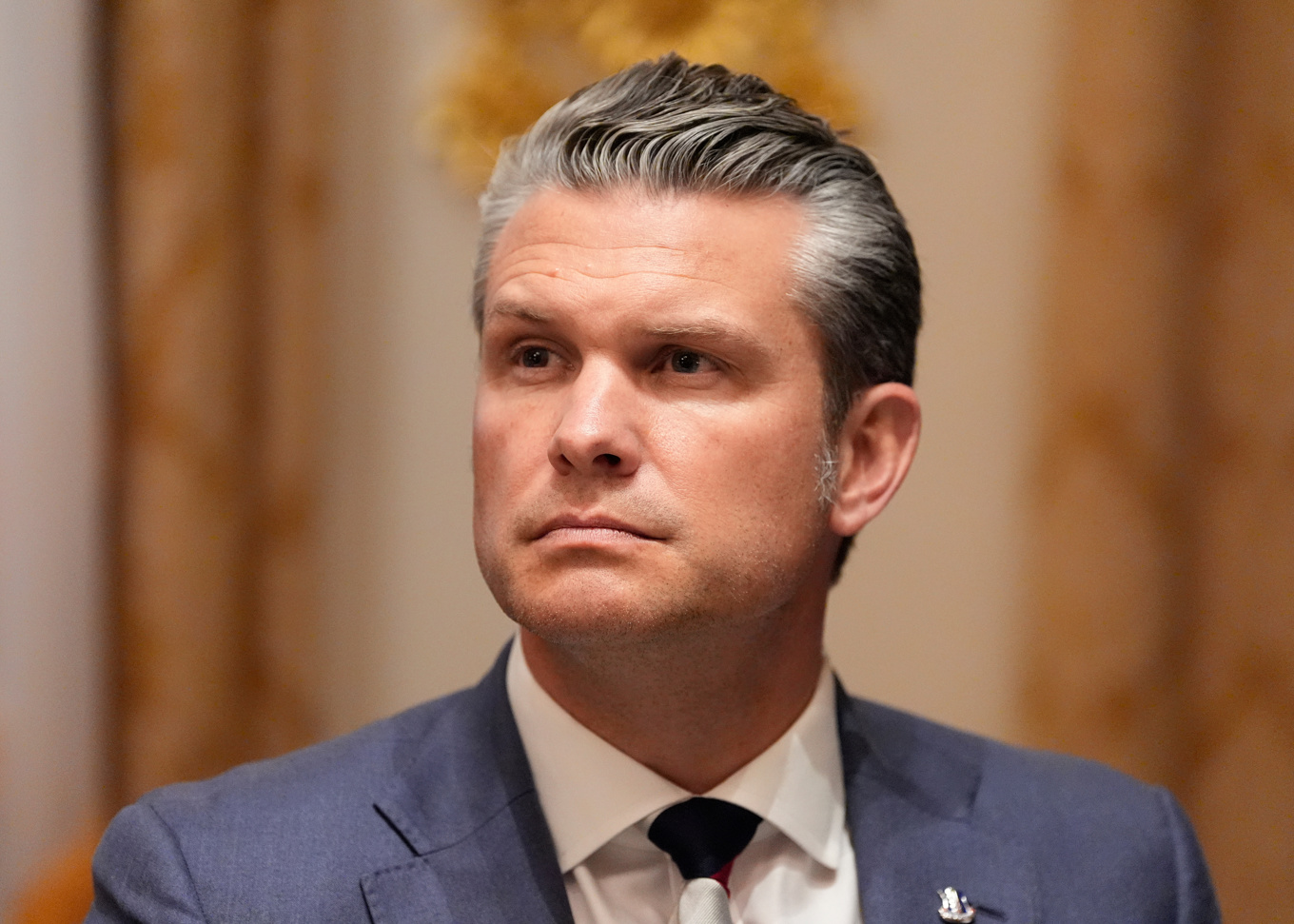 Enligt USA:s krigsminister Pete Hegseth användes det attackerade fartyget för narkotikasmuggling. . Foto: Alex Brandon/AP/TT