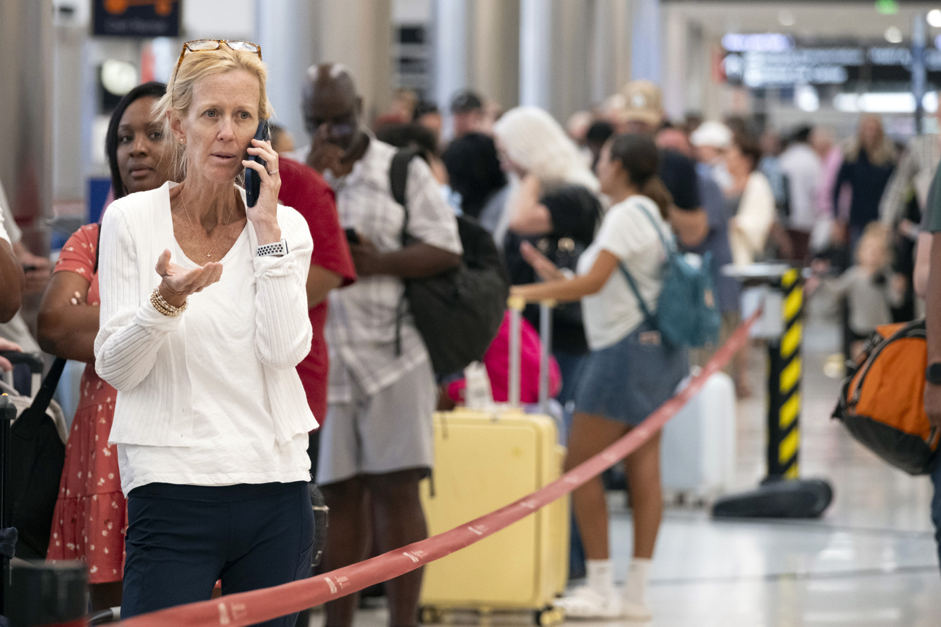 I juli 2024 låg stora delar av internet nere en stund, något som drabbade bland annat resenärer på flygplatsen i Atlanta i USA. Arkivbild. Foto: Ben Gray/AP/TT