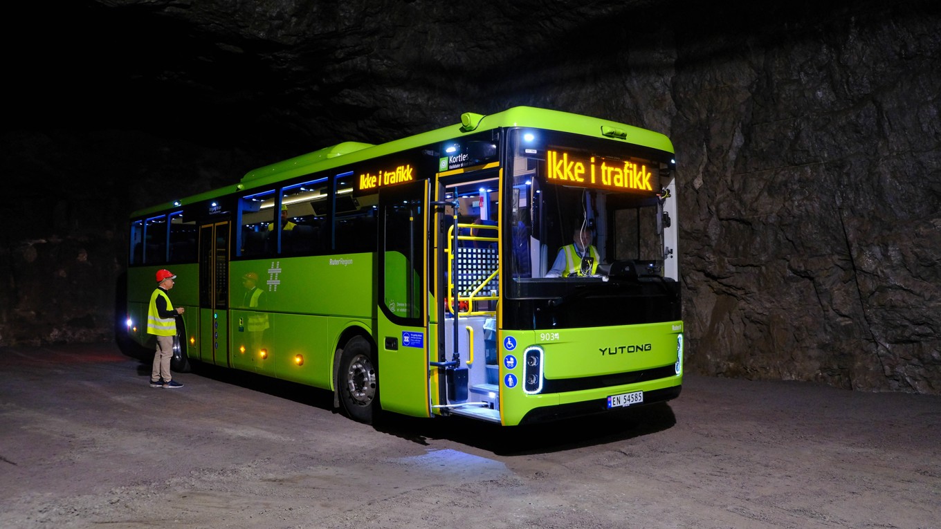 En elbuss tillverkad av kinesiska företaget Yutong. Foto: Eilif Swensen/Ruter