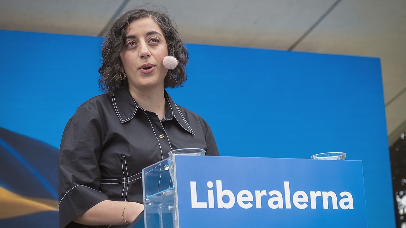 Simona Mohamsson, partiledare för Liberalerna. Foto: Bilbo Lantto