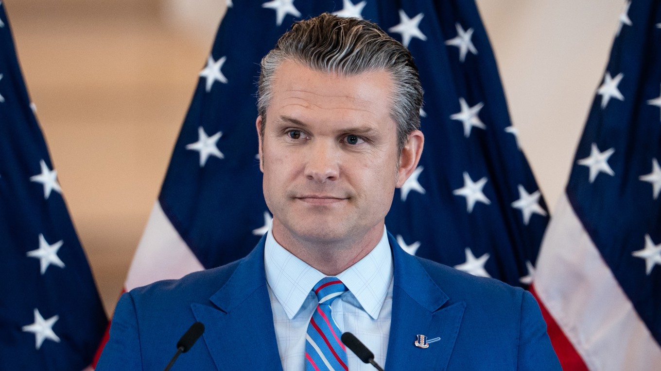 Den amerikanske försvarsministern Pete Hegseth. Foto: Madalina Kilroy