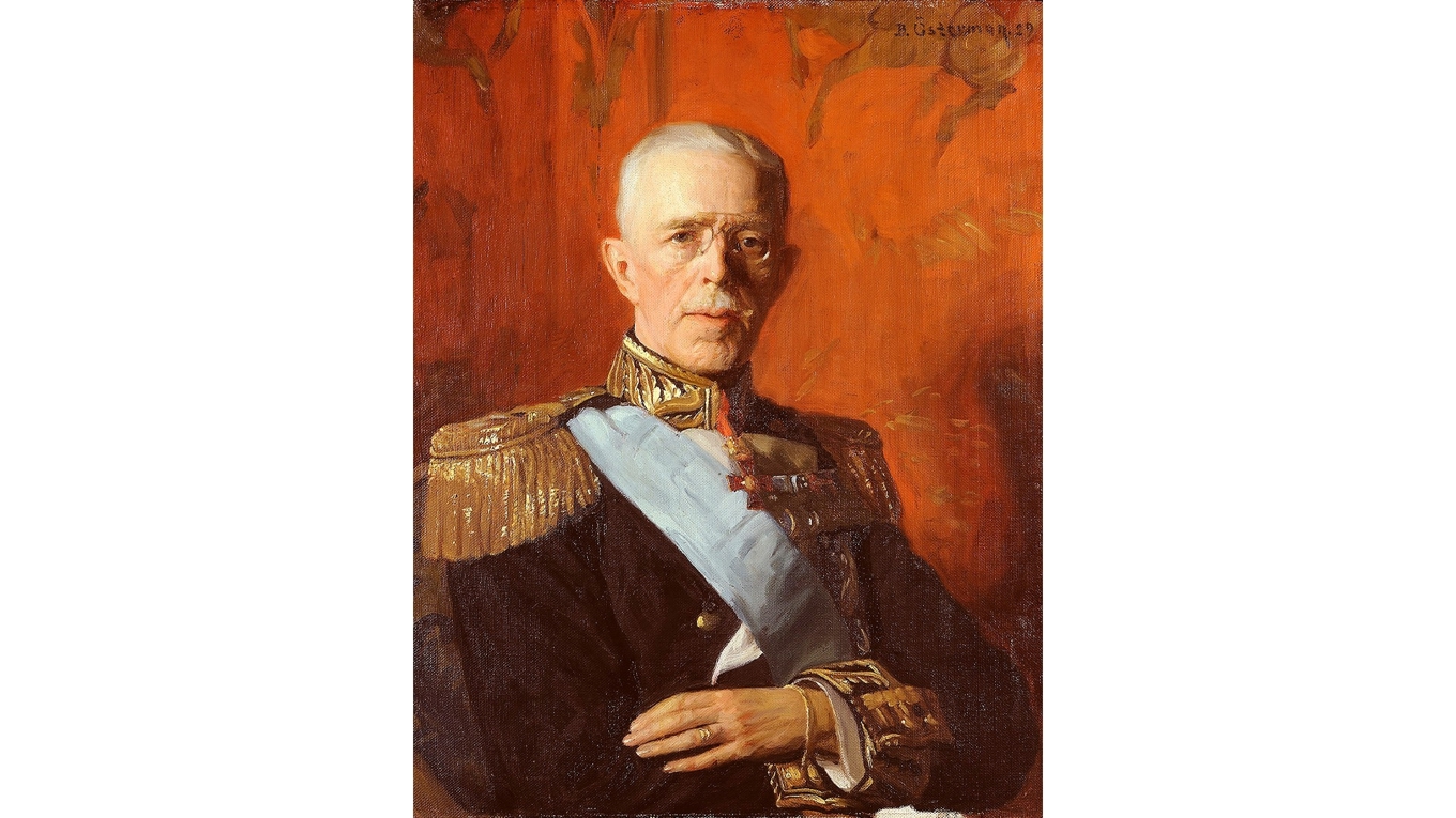 Gustaf V avbildadad av Bernhard Österman. Foto: Public Domain