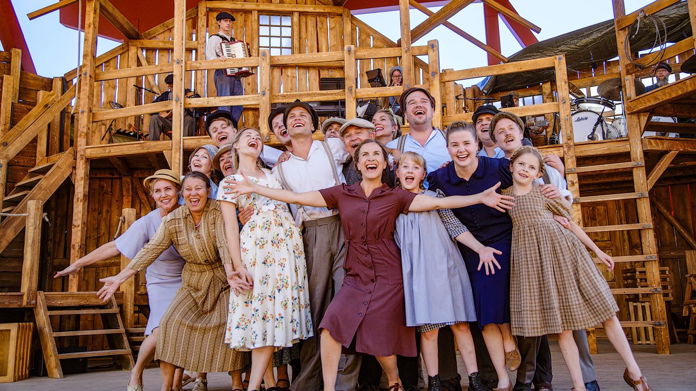 Bygdespelet ”Höga Kusten – Sanningar och skrönor på sågverkens tid”. Foto: Pressbild