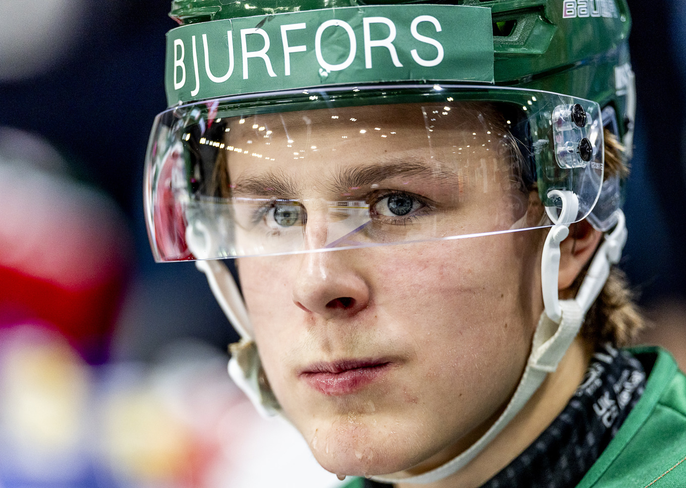 Ivan Stenberg har gjort poäng tio matcher i rad i SHL och är nu historisk. Arkivbild. Foto: Adam Ihse/TT