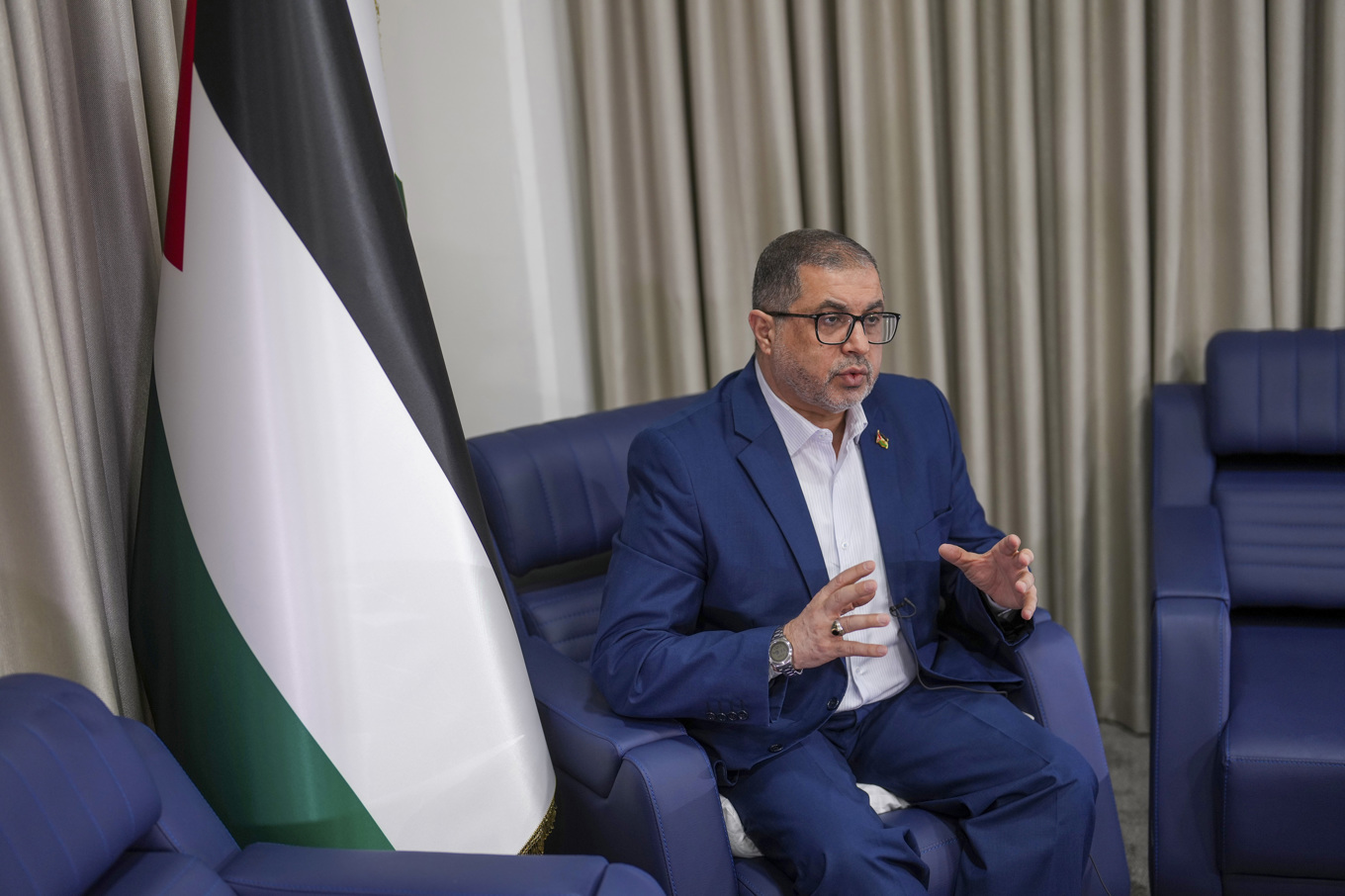 Bassem Naim på en bild från förra året. Foto: Francisco Seco/AP/TT