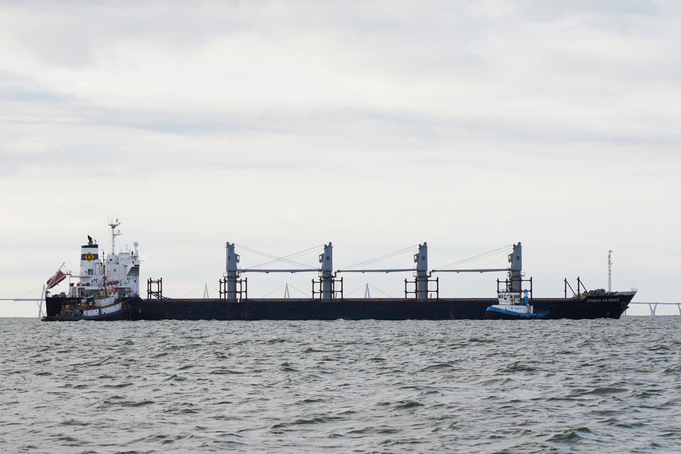 Ett av flera oljefartyg som i veckan befunnit sig vid Venezuelas kust. Foto: Edgar Frias/AP/TT