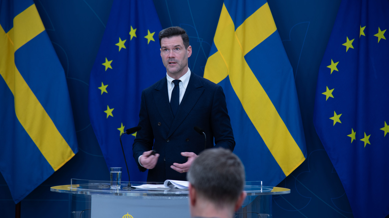 Johan Forsell (M), migrationsminister. Foto: Carl S:t Clair Renard.