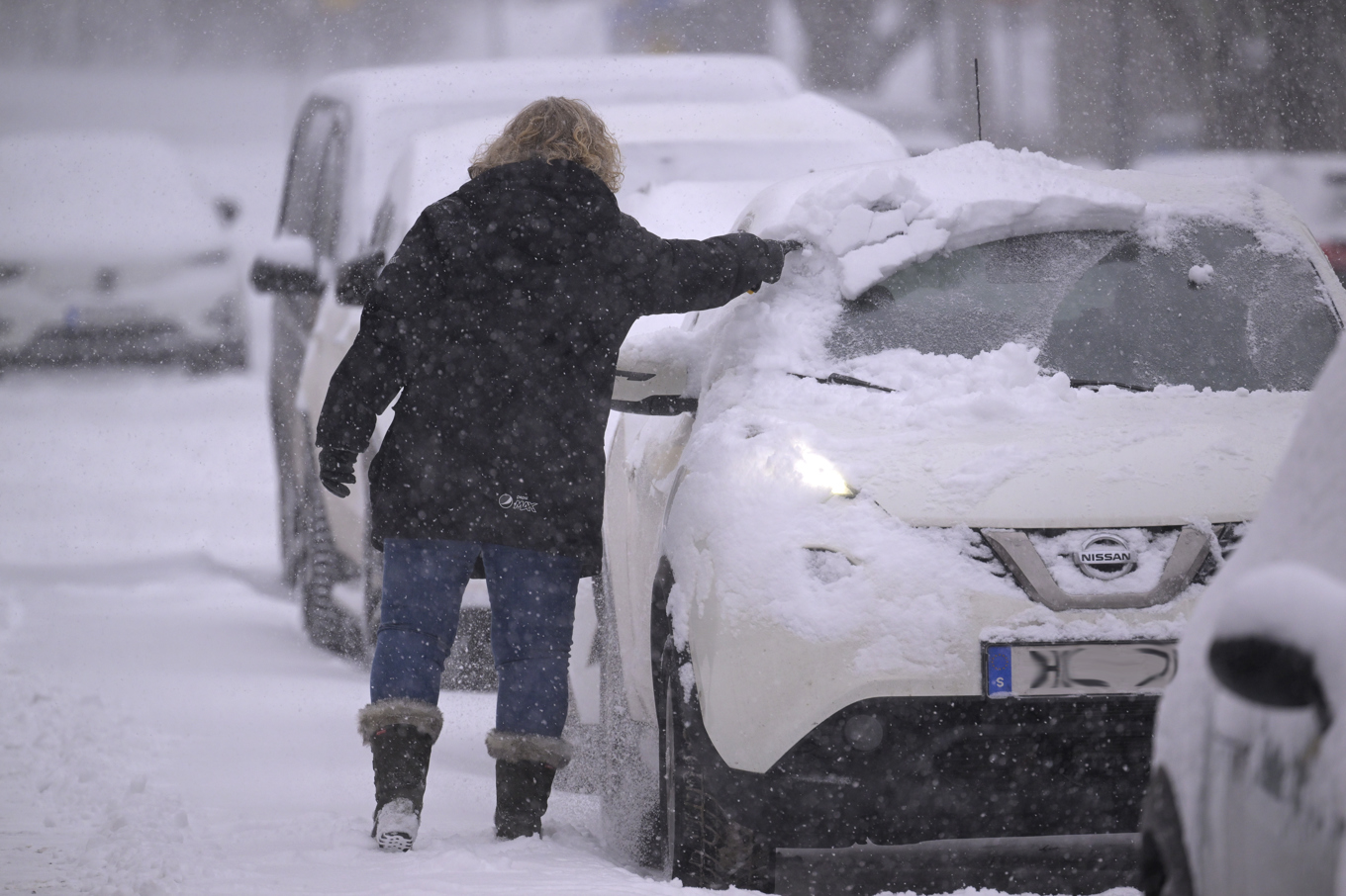 Mer snö väntas under onsdagen. Arkivbild. Foto: Janerik Henriksson/TT